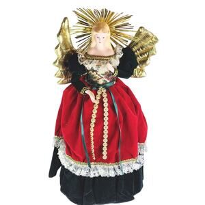 Porcelain Angel tree top Doll Brinns vintage 1993 Authentic Collectible Edition